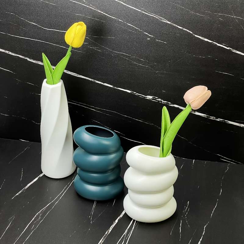 Modern Nordic-Inspired Plastic Vase