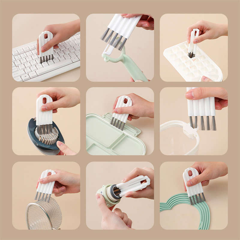 Foldable kitchen fruit brush