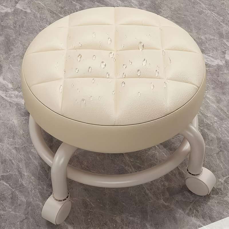 Versatile Heavy-Duty Rolling Stool with Swivel Wheels