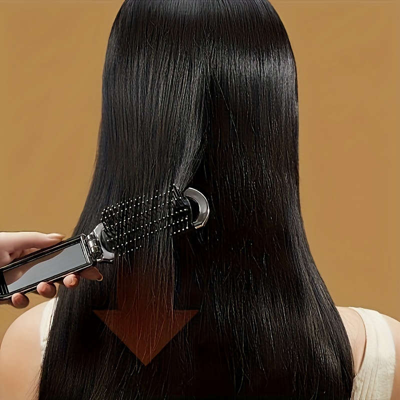 Portable Folding Hair Brush with Mirror