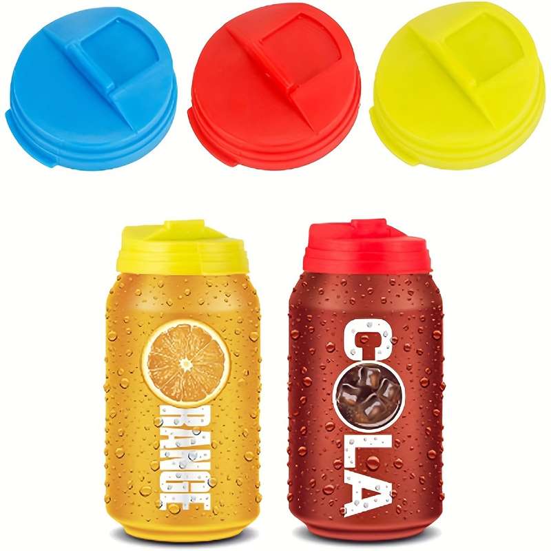 3pcs Colorful Reusable Soda Can Lids