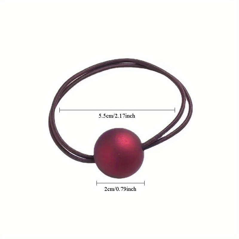 Chic Black Faux Pearl Hair Tie