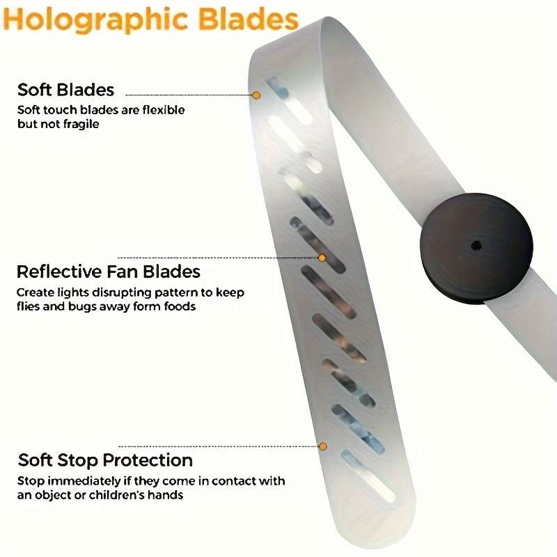 1pc Outdoor Fly Zapper Fan 1pc