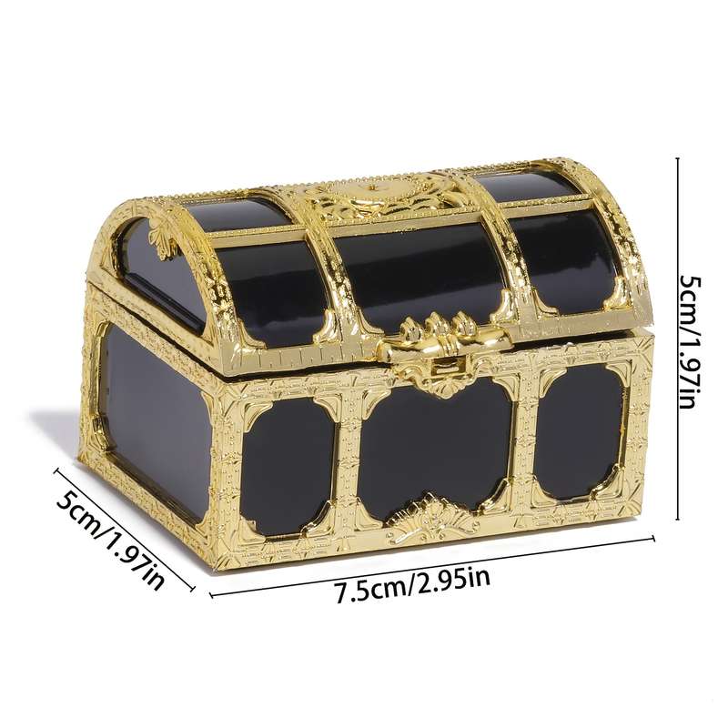 Vintage Pirate Treasure Chest - Transparent Storage Box