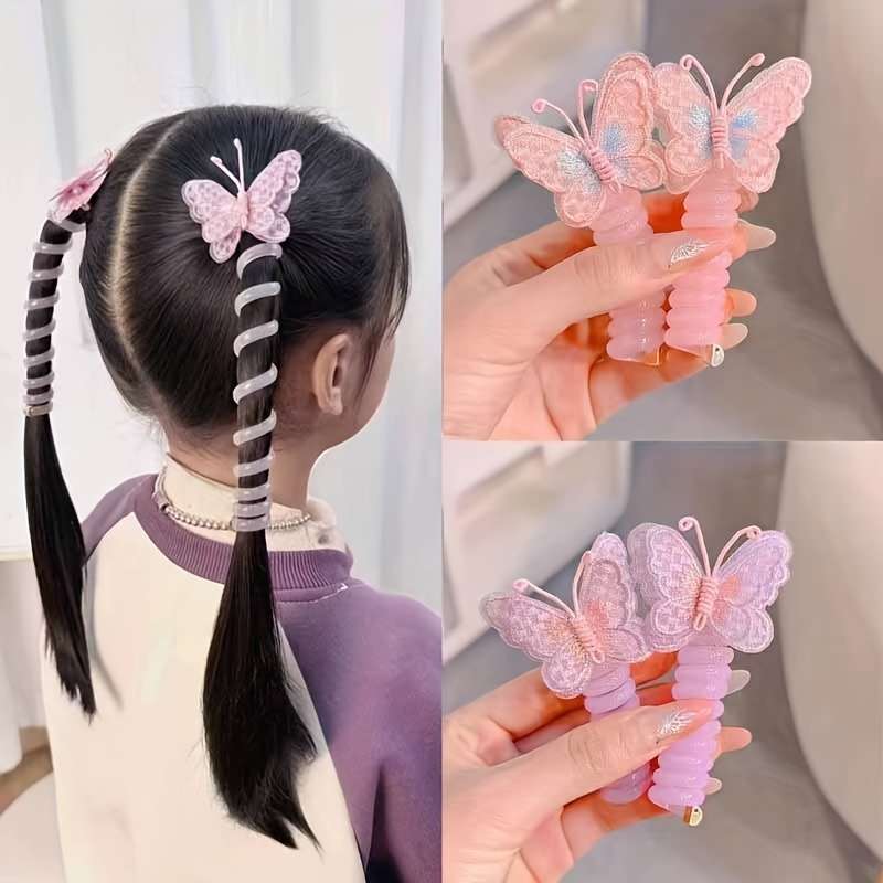 Cute Butterfly Hair Ties for Girls