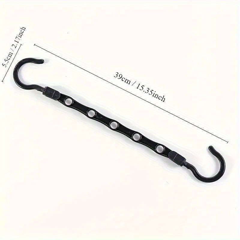 1pcs Space Saving Hangers Black Plastic Clothes Hangers