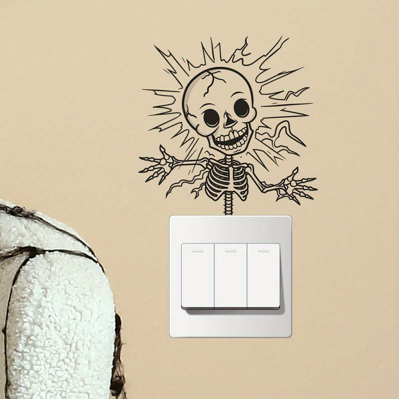 Spooky Halloween Skull for Switch Sticker