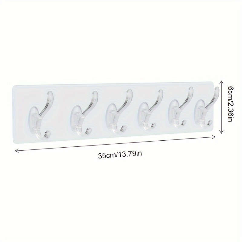 Easy-Install Transparent Adhesive Hooks