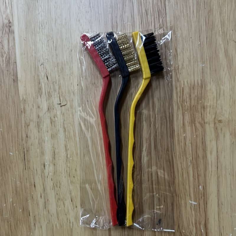 3pcs Mini Stainless Steel Rust Brush Set