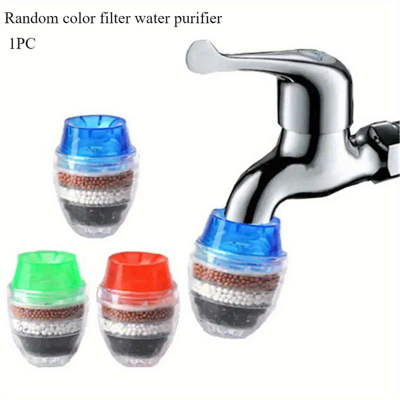 1pc 5-Layer Activated Carbon Faucet Water Filter