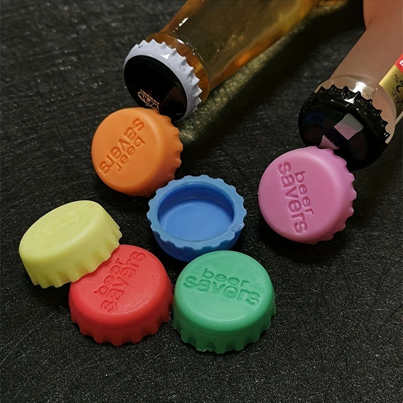 6-Pack Silicone Reusable Bottle Caps