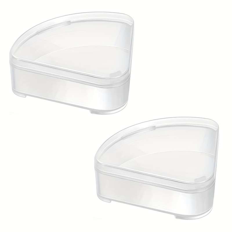 1pc Transparent Triangle Empty Storage Box