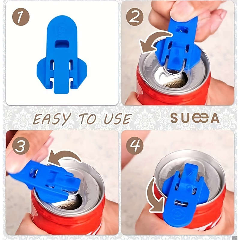 1pc Plastic Pull Ring Can Opener Random Colors