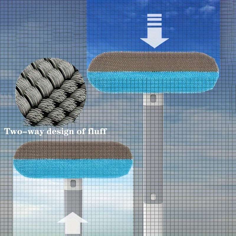 1pc Easy-Clean Detachable Window Screen Cleaner Brush with Ergonomic Handle
