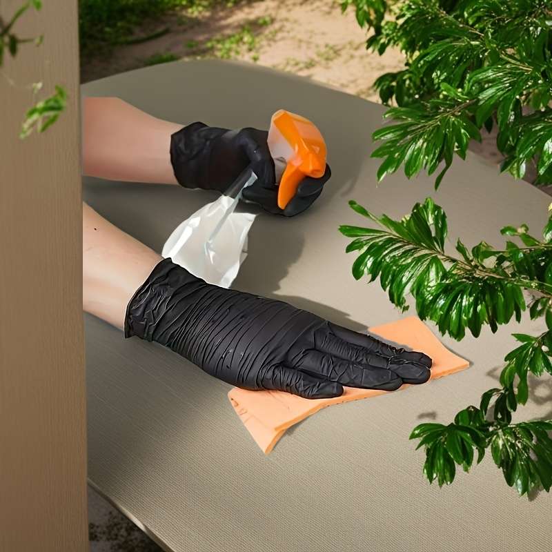 Multi-Purpose Black Disposable Gloves