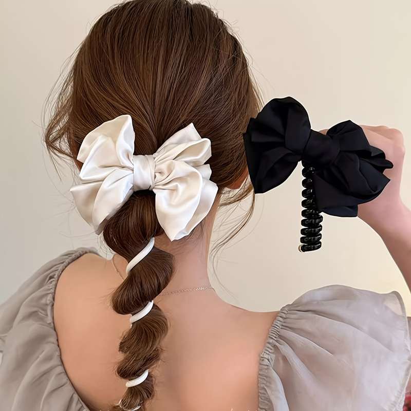 Elegant Bowknot Spiral Hair Tie