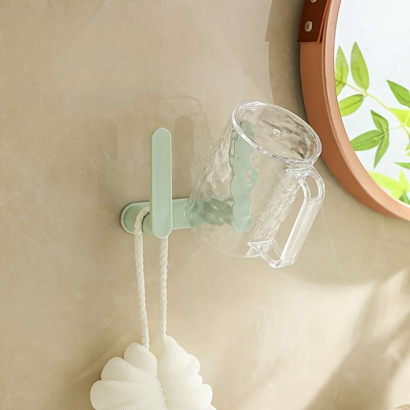 1pc  Wall Mounted Plastic Hanging Shelf
