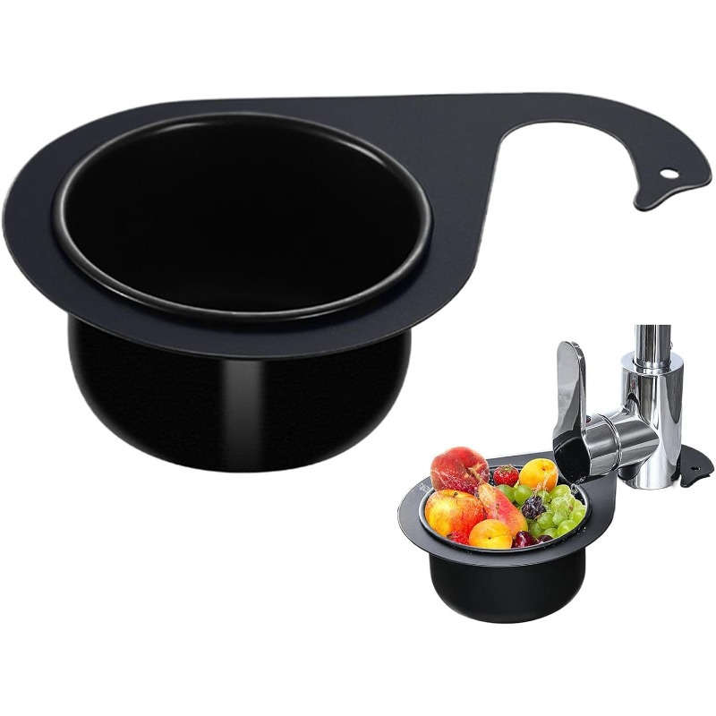 1pc Black Swan Stainless Steel Sink Strainer Basket