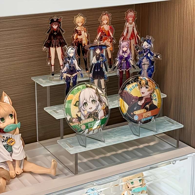 1pc JCJX 3-Tier Acrylic Display Shelf