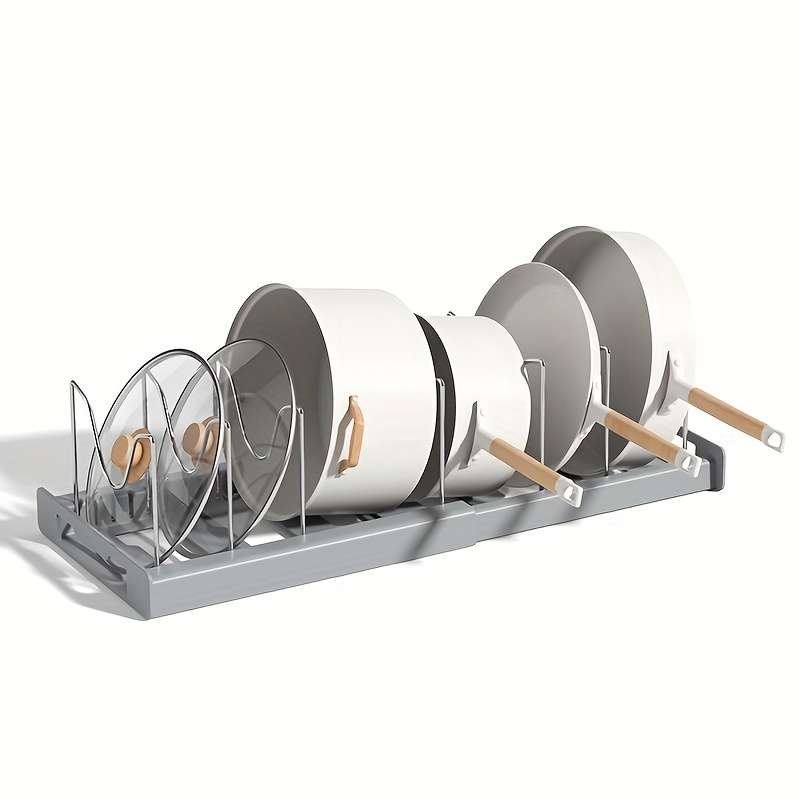Expandable Kitchen Organizer Rack - Perfect for PotsLids