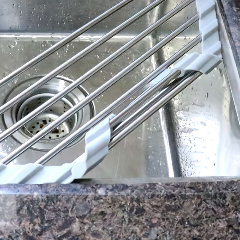 1pc Stainless Steel Triangle Coiling Drying Rack