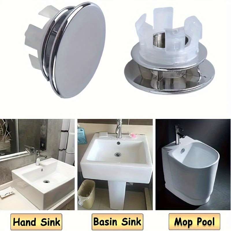 2pcs Double Ring Sink Overflow Covers