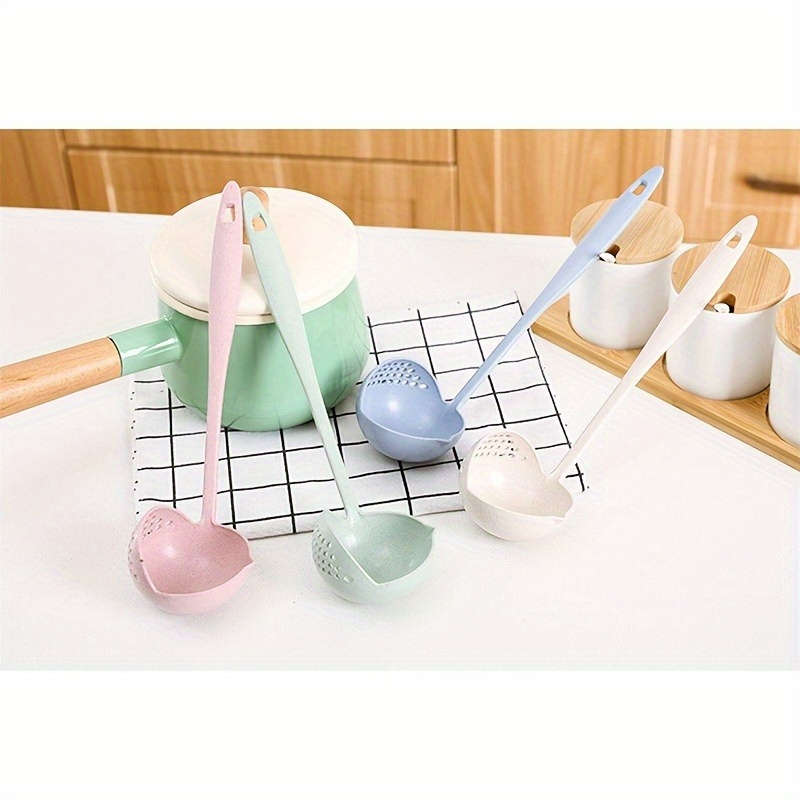 2-in-1 Long Handle Soup Spoon with Built