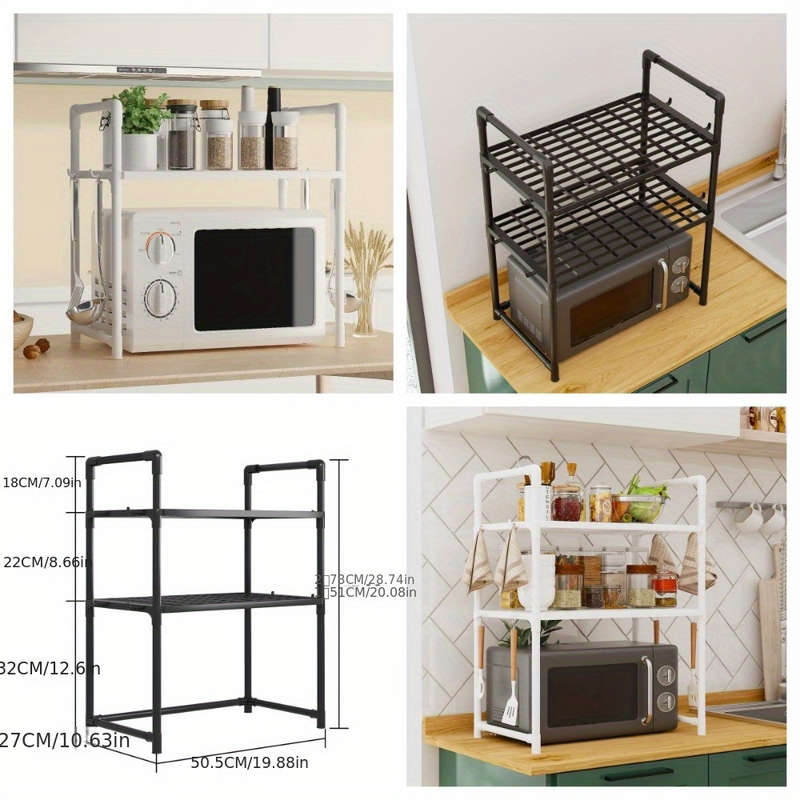 Sturdy Metal Kitchen Microwave Stand