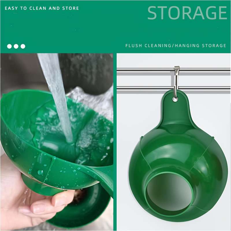One Plastic Funnel With A Large Diameter Oil Funnel