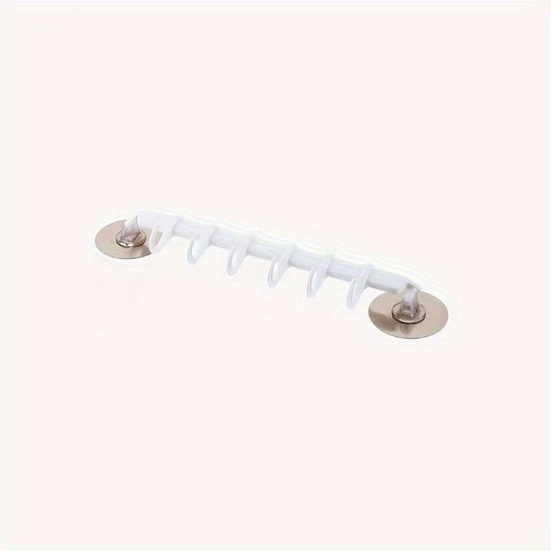 Art Deco Style 6-Hook Wall Mount Towel Rack