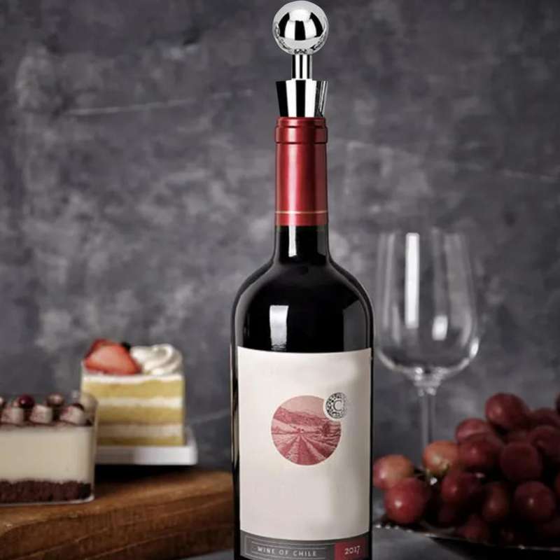 Wine Bottle Stopper Red Wine Beverage Champagne Preserver Cork Vacuum Sealed Bottle Cap Wedding Favo