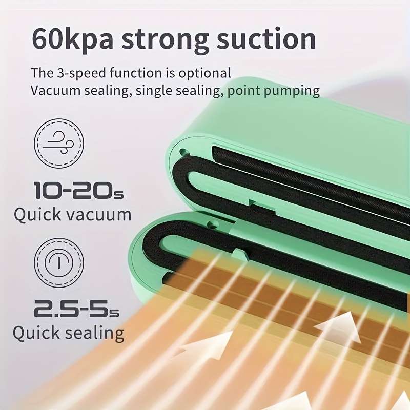 Portable USB Rechargeable Vacuum Sealer