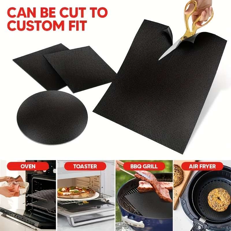 2pcs Oven Bottom Liner Non-Stick Reusable Liner For Electric Ovens