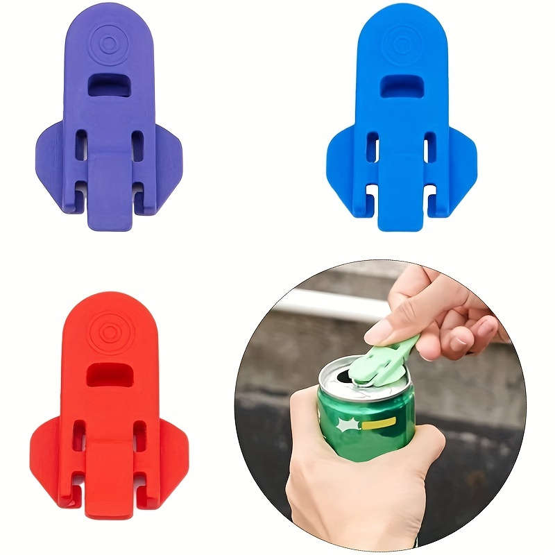 1pc Plastic Pull Ring Can Opener Random Colors