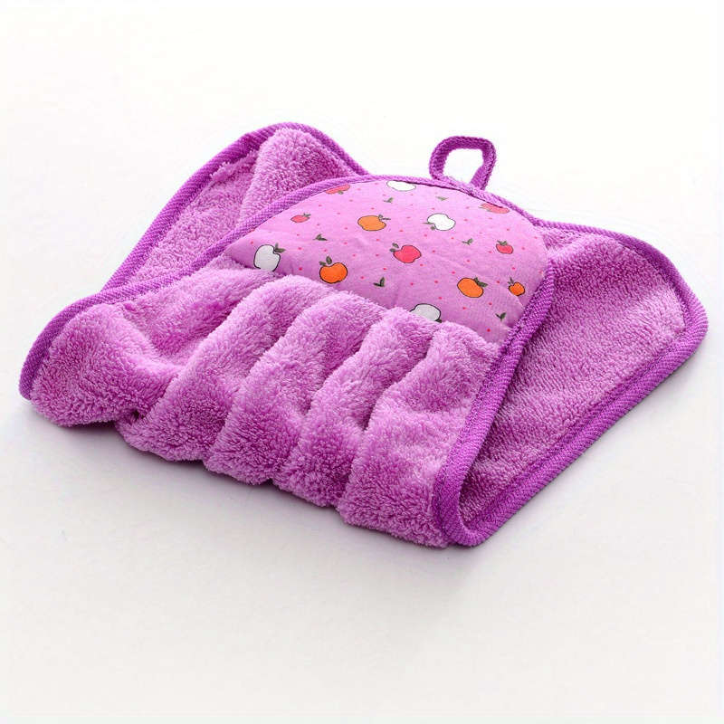 1pcs Velvet Coral Hand Towel