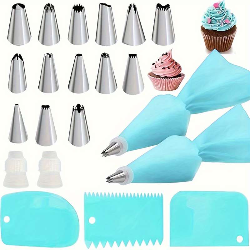 21-Piece Flower Mounting Baking Set