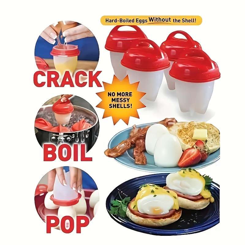 6-Pack Silicone Egg Poacher Set