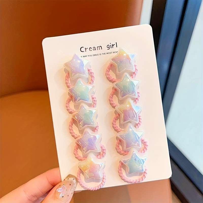 10-Pack Cute Pearl Hair Ties