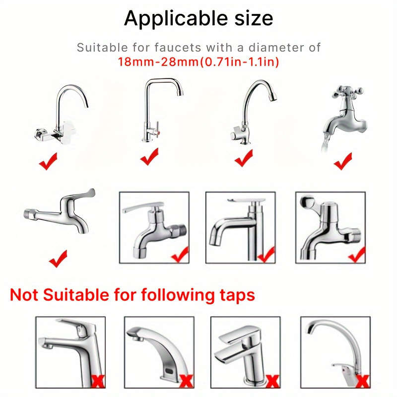 1pc PVC Universal Faucet Sprayer Attachment