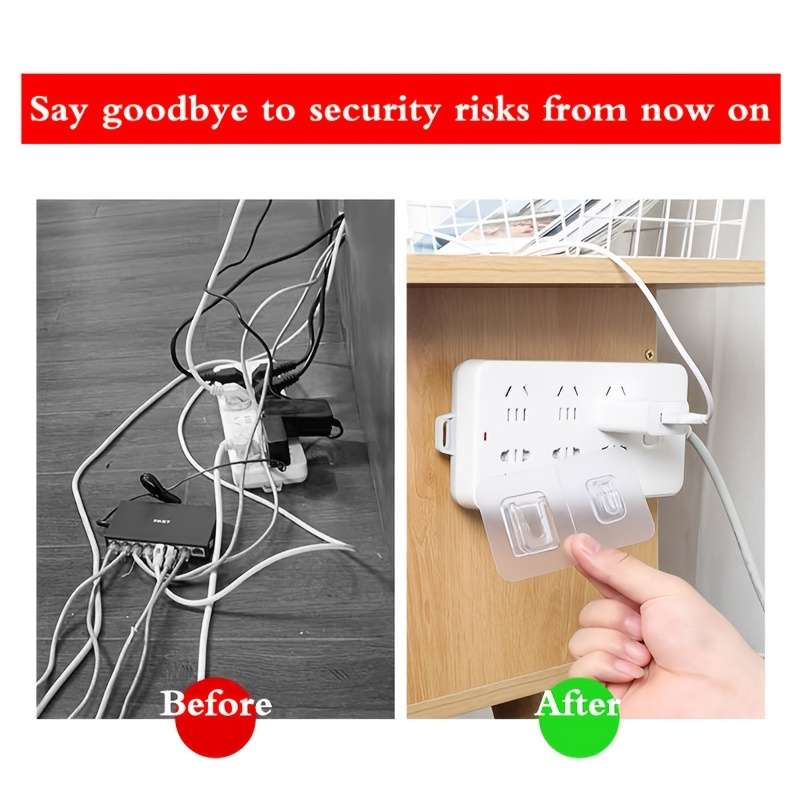 10 Pairs of Powerful Adhesive Hooks with No TraceUtility