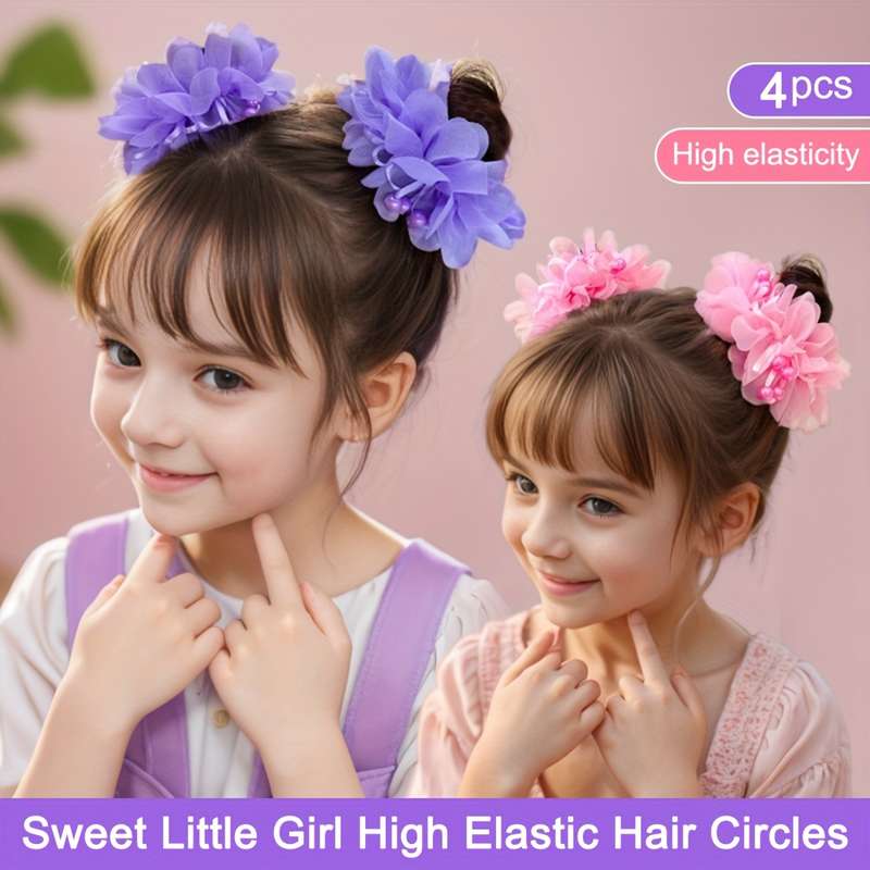 Sweet Floral Hair Ties