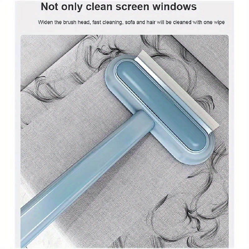 1pc Multi-Functional Window Cleaner Brush with Scraper