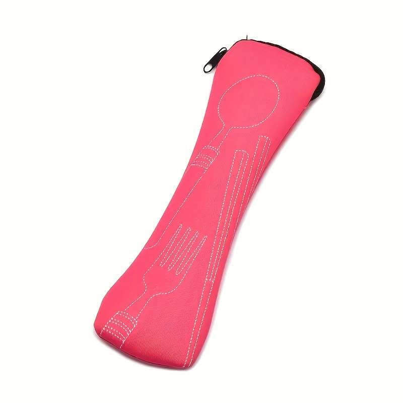 Portable Cutlery Storage Bag With Random Colors