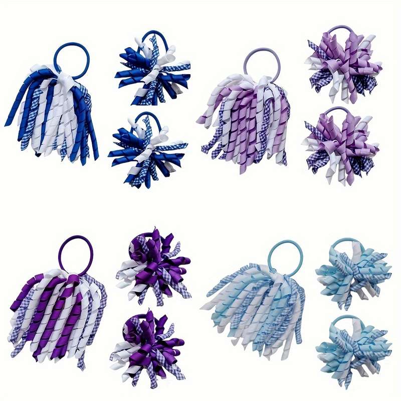 Twist Ribbon Decorative Hair Loops Elastic Ponytail Holder Hair