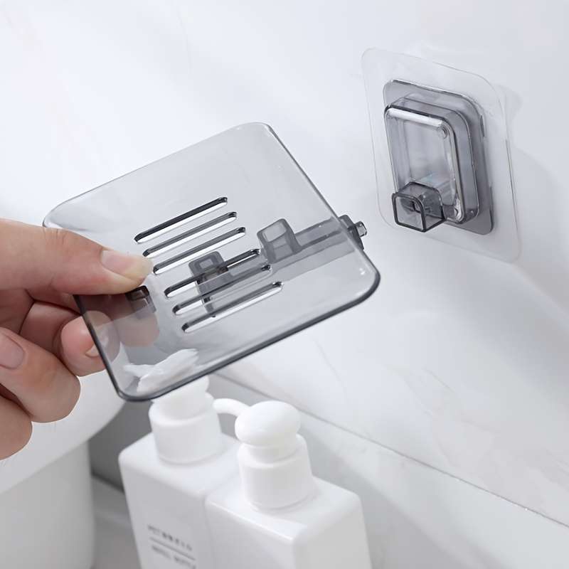 Crystal Clear Wall-Mounted Soap Dish