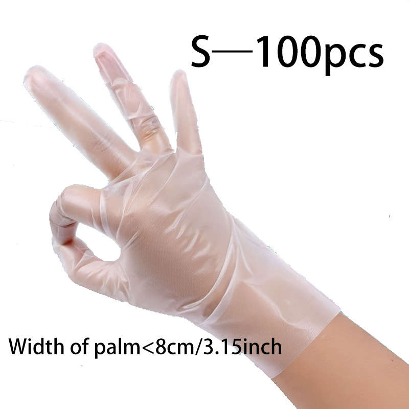 100pcstpe Disposable Gloves For Home Cleaning