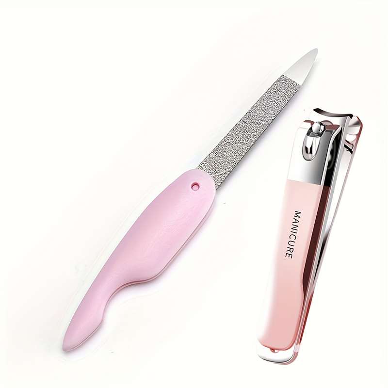 Stainless Steel Nail File with Double Polishing and Sanding Strips