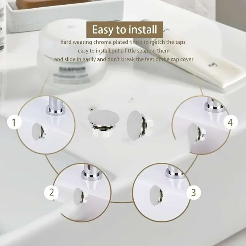 2pcs Double Ring Sink Overflow Covers