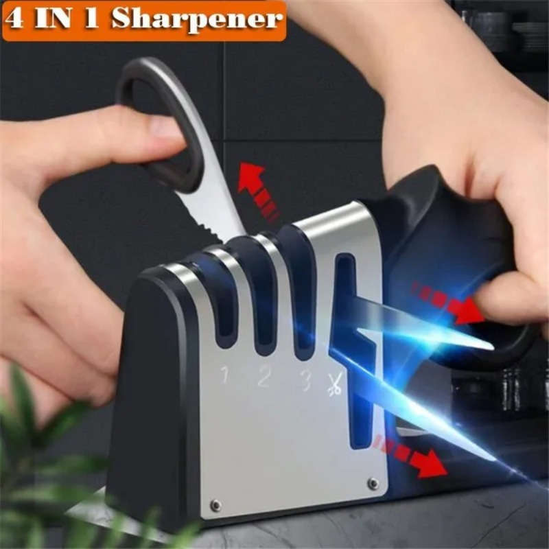 4-in-1 Tungsten Steel Knife Sharpener