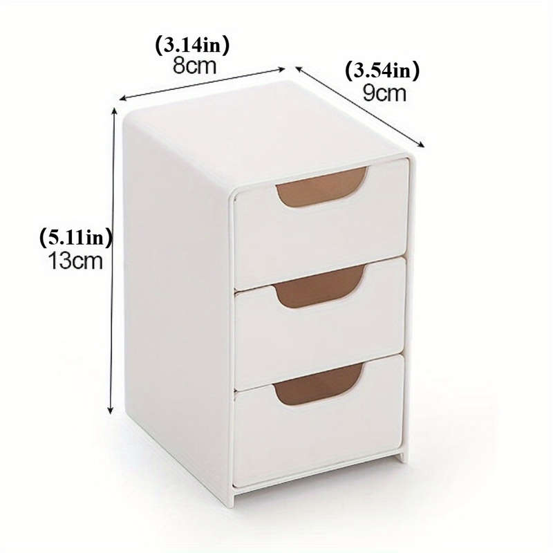 Wall-Mounted Bathroom Cabinet with 3-Tier Storage Box